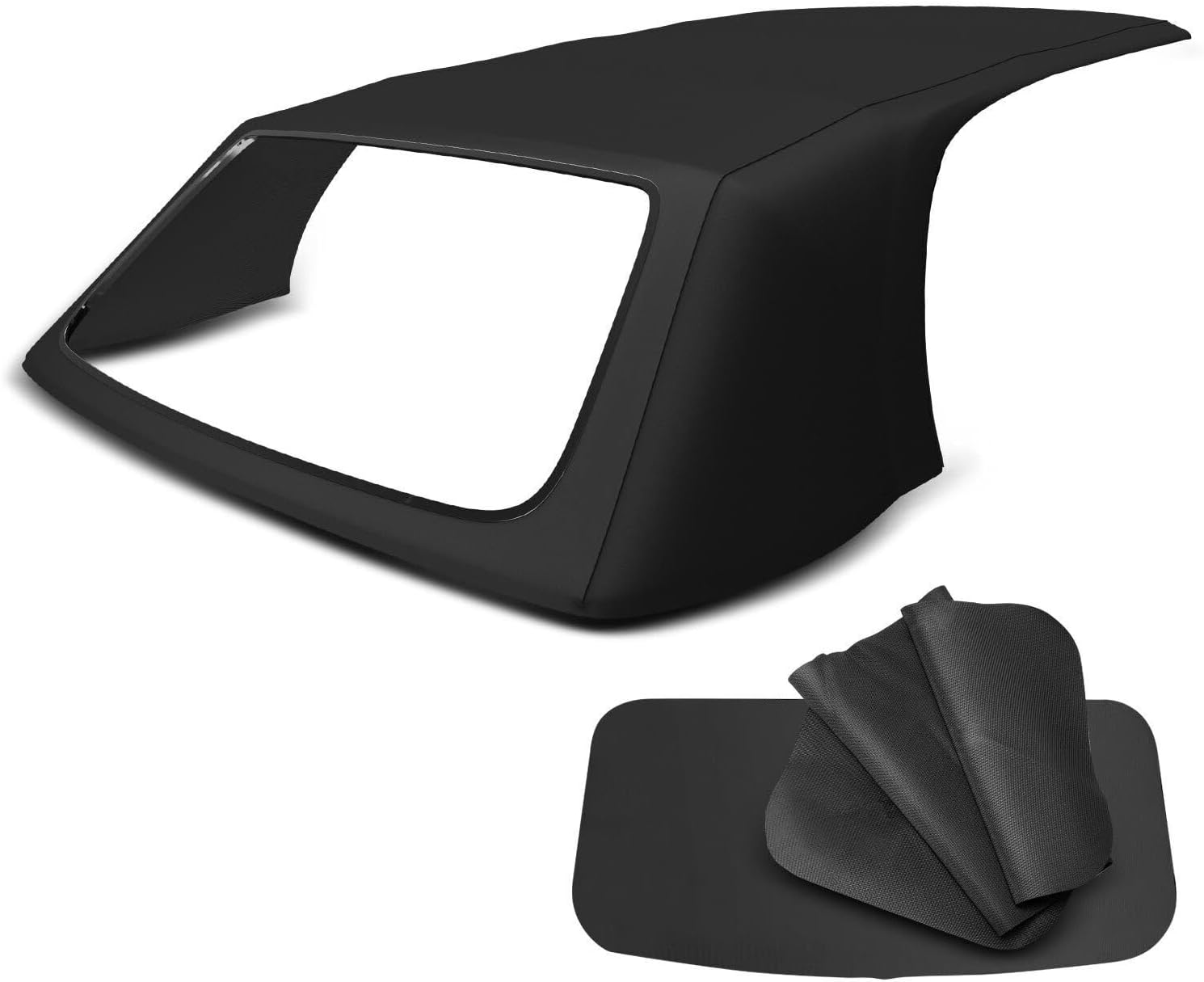 Replacement Parts for Black Convertible Soft Top with Clear Plastic Window for BMW E30 E36 325i 318i Mod-AP88P-53029