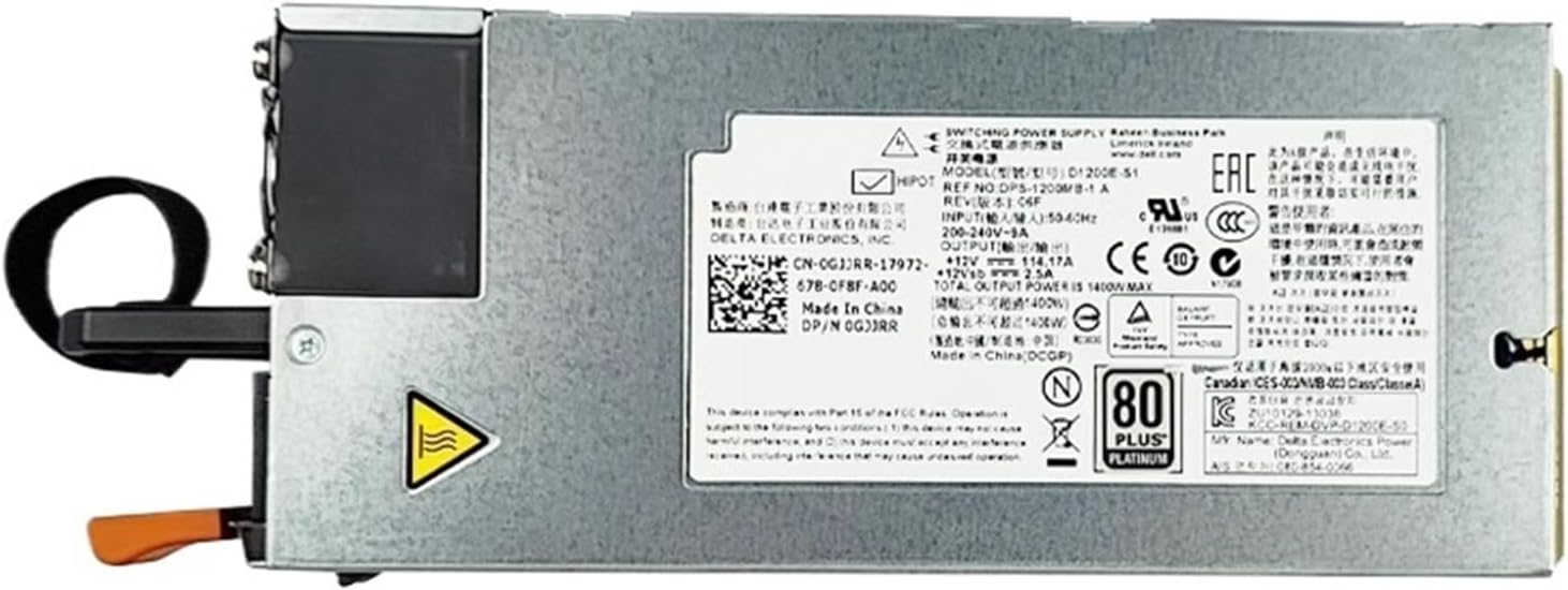 D1200E-S1 for C6320 C6220 12V 114A 1400W Server Power Supply DPS-1200MB A 0GJJRR 0RN0HH 0CN35N CN-0GJJRR CN-0RN0HH