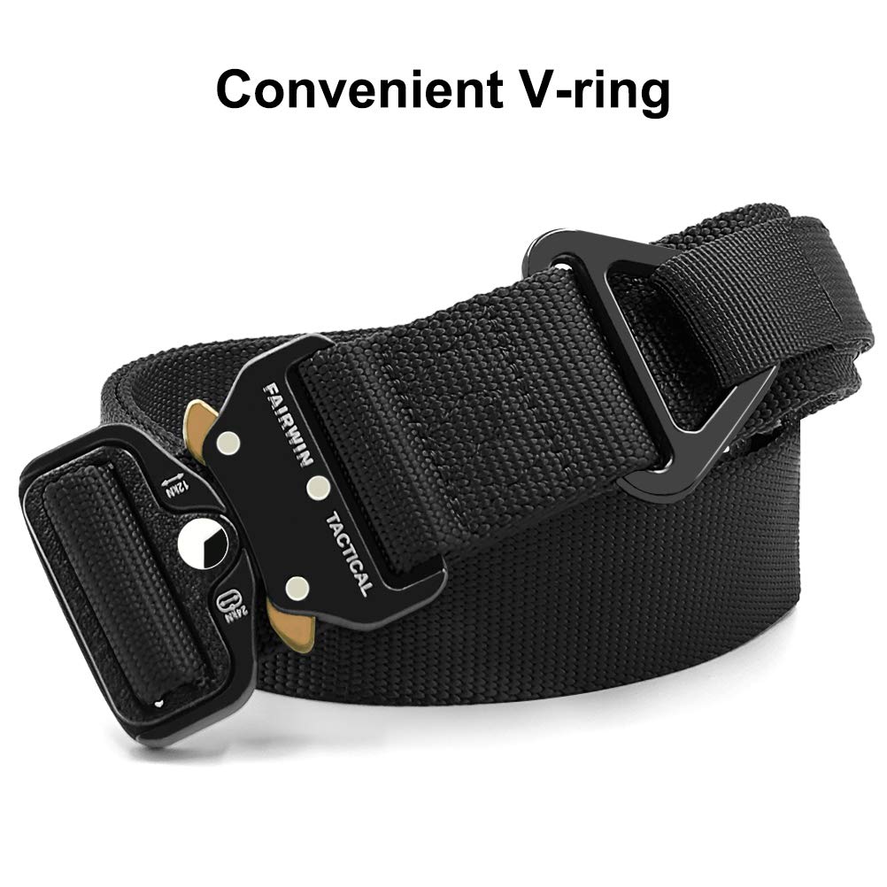 FAIRWIN Tactical Rigger Belt, 1.7 Inches Mens Nylon bing Utility