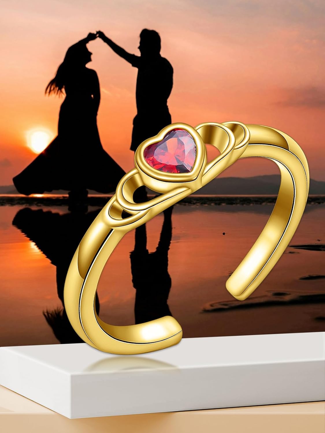 Midari Toe Rings for Women 925 Sterling Silver Hypoallergenic Adjustable Open Band Ring for Women Summer Beach Open Toe Jewelry Foot Jewelry image 2