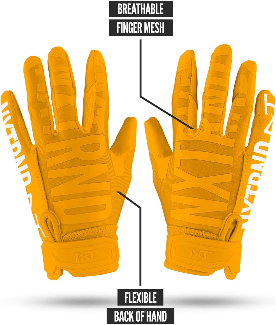 Nxtrnd G1 Pro Men's Football Gloves, Adult Sticky Receiver Gloves