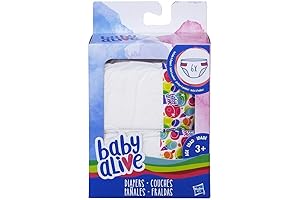 Hasbro Diapers Accessory Pack: Keep Your Baby Alive Dolls Diapered and Ready for Adventure
