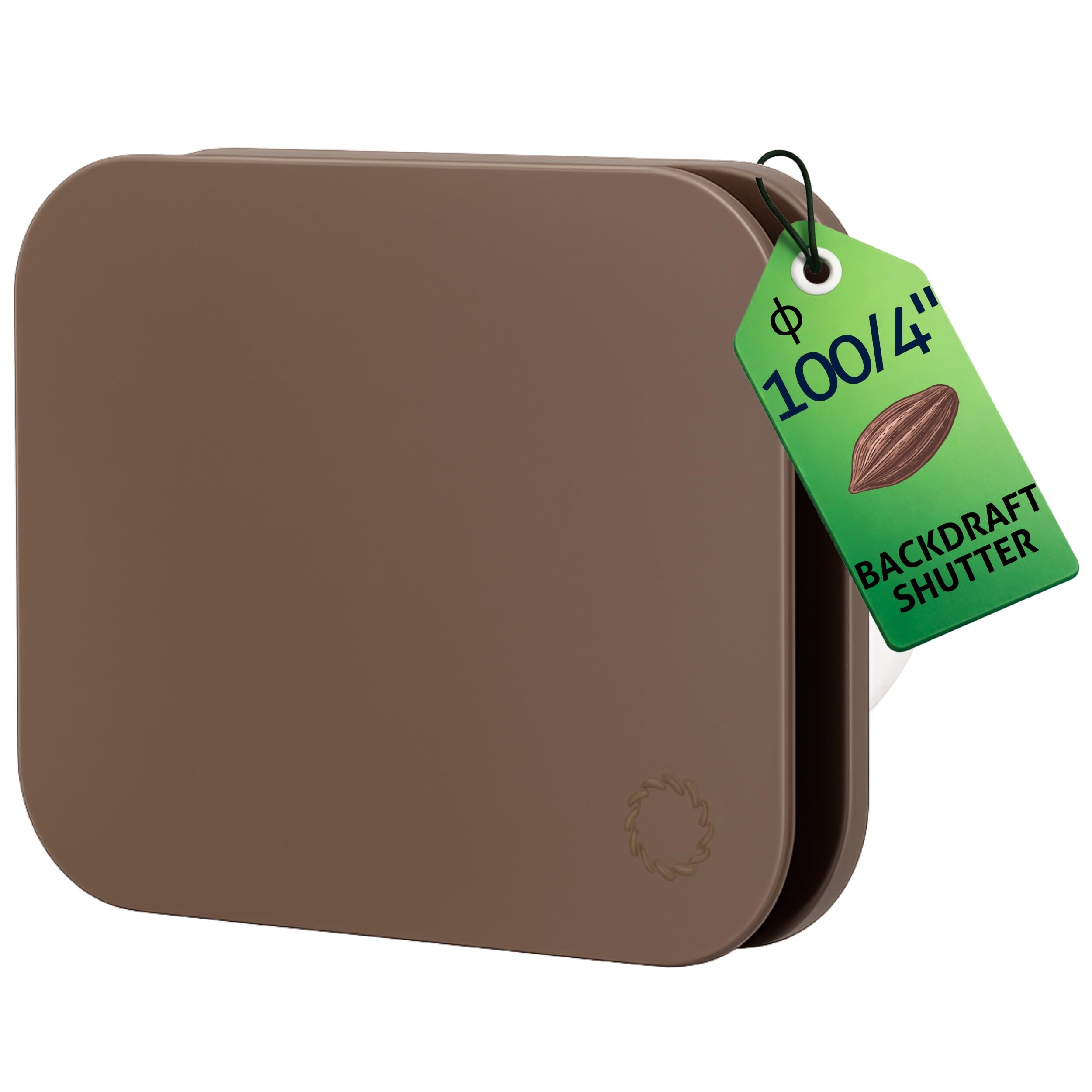 Turbionaire Trend 100 SDCC Aspiratore Bagno 100 mm, Parete/Soffitto, Dark Coffee Cream Opaco, Aspirazione perimetrale, Valvola di Non Ritorno, Installazione flessibile, Garanzia 3 Anni