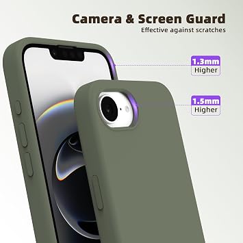 Silicone Case Compatible with iPhone 17e Case(2026) Soft Ultra Slim Protective Shockproof Liquid Silicone Phone Case,Anti-Scratch Microfiber Lining, 6.1