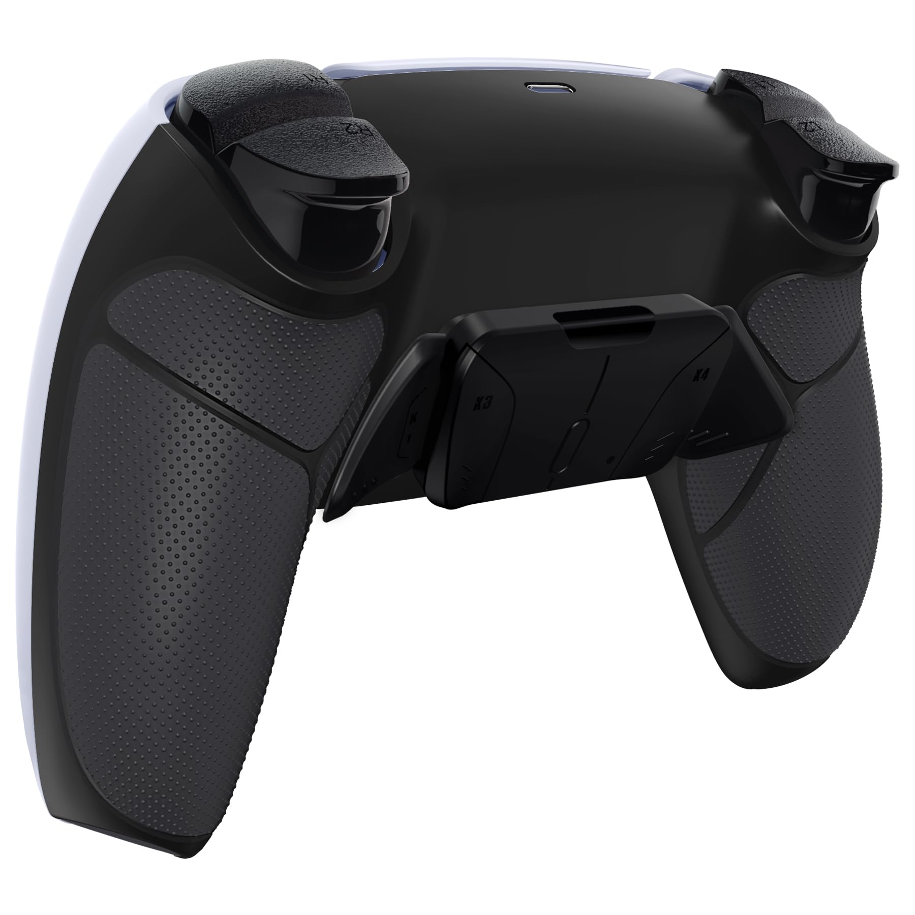 eXtremeRate RISE4 V3 Remap Kit pour ps5 Manette BDM-030/040/050, Coque Arrière Redessinée avec 4 Palette pour ps5 Controller BDM-030/040/050/060, Carte améliorée, Noir