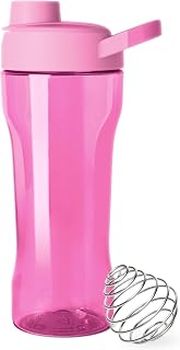 Simple Modern Rally Plastic Protein Shaker Bottle with Ball | 24oz Leakproof Cup for Protein Shakes, Mixes, Electrolytes, Pre Workout | Dragon Fruit Mix