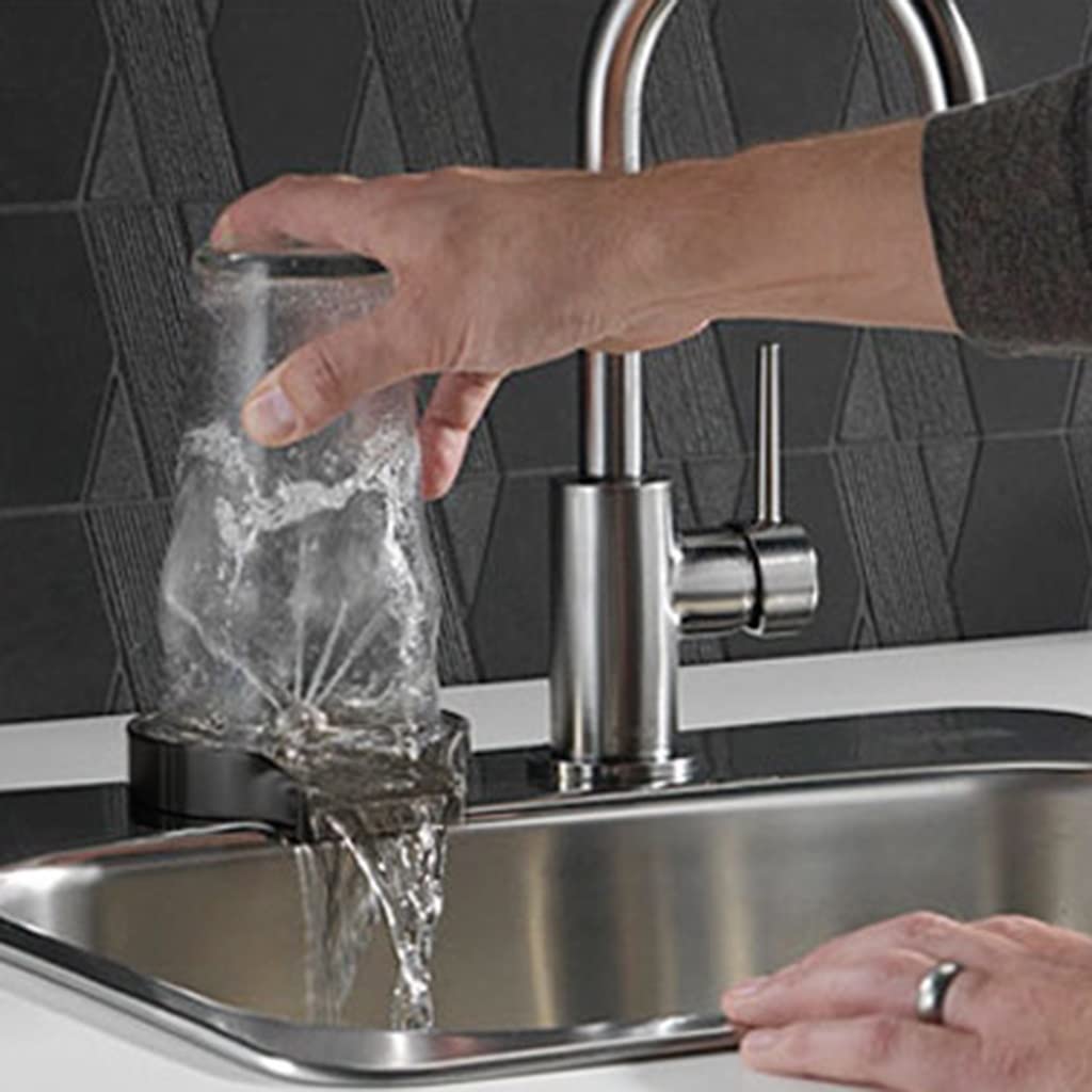 Cocoarm Glasspüler Aus Edelstahl – Automatischer Tassen- Und Krugreiniger Für Küche, Hausbar & Café, Silber