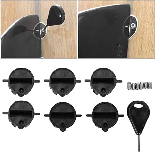TARSHYRY Kit de Adaptador de Aleta de Surf, Tapones de Aleta Suave de la de Surf Las con Plástico de 6 Piezas para la Tabla de