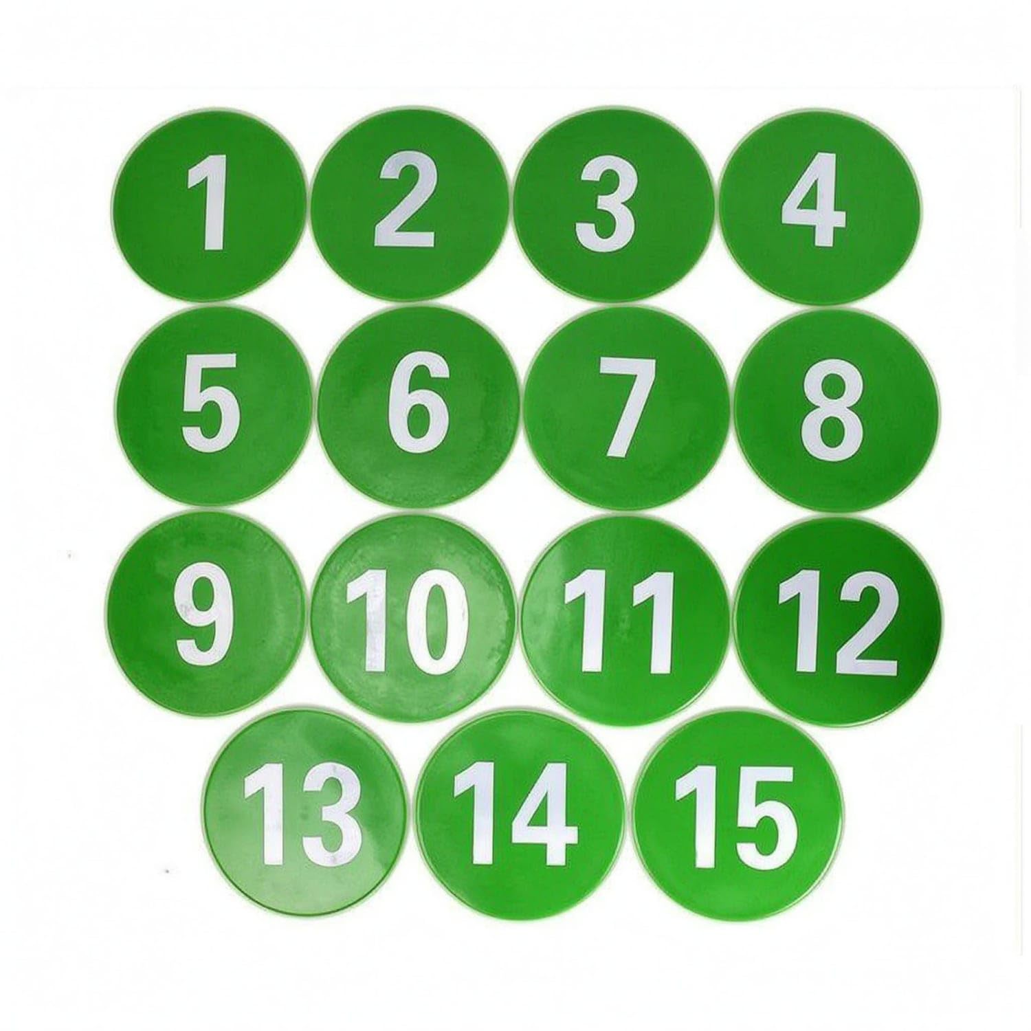 Large White Numerals 15-Pieces 23cm 1-15 ABS Green | Set Visibility Size 15Pieces ABS Large Green 23cm 1-15-image-38