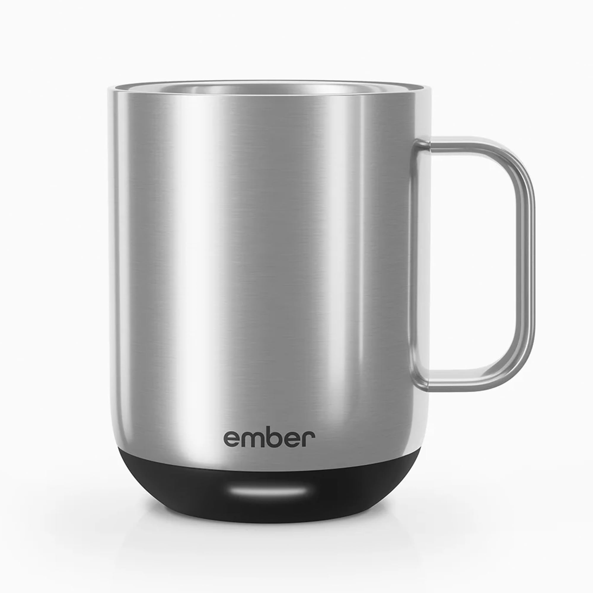 EmberNEW Temperature Control Smart Mug 2, 295 ml, Stainless Steel, 1.5-hr Battery Life - App-Controlled Heated Coffee Mug