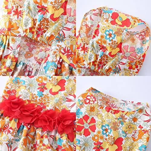 Vestido para cães pequenos Vestidos de princesa com decoração floral para gatos de estimação Roupas
