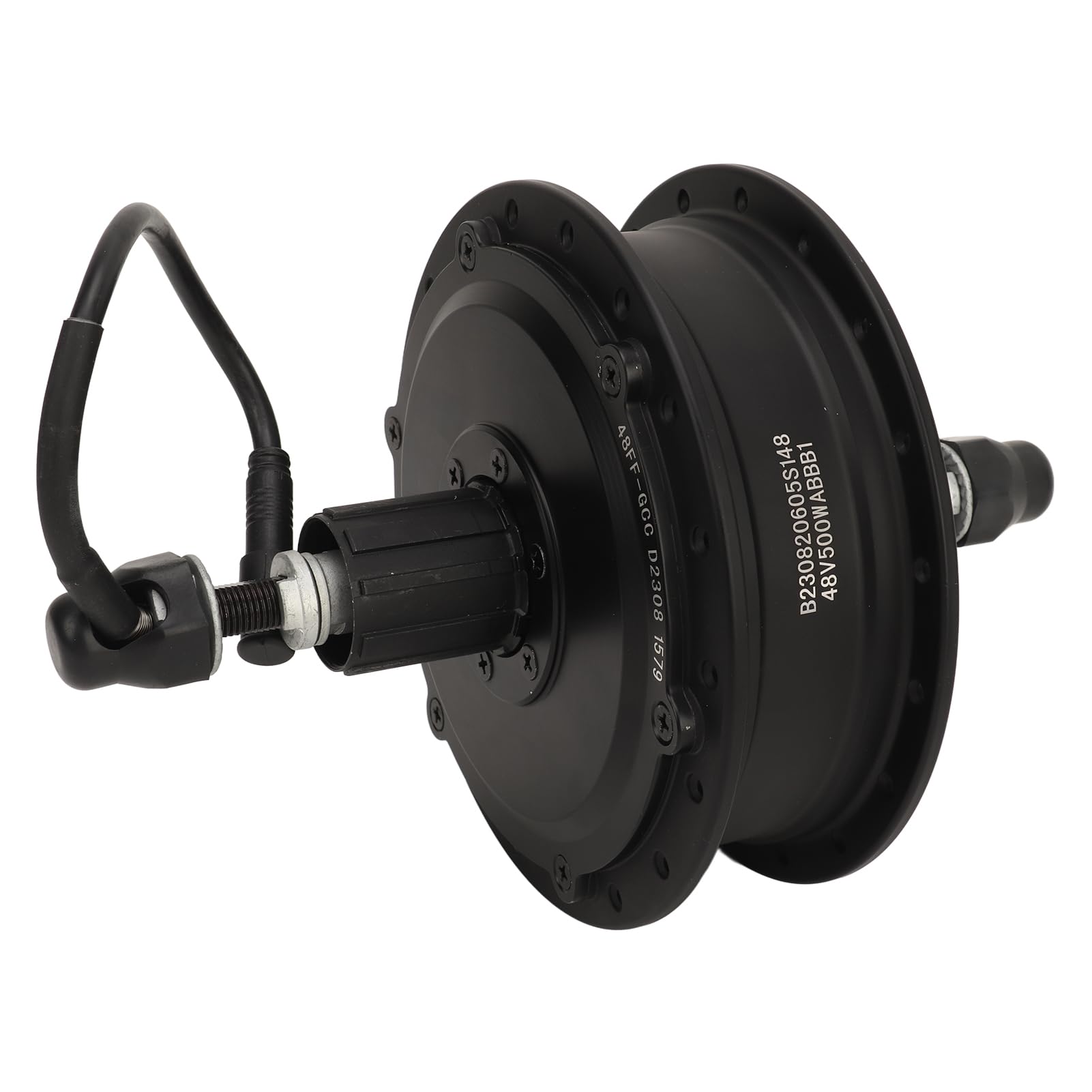 Motore elettrico 48V500 W, trasmissione a ruota posteriore IP54 impermeabile senza spazzole con cerchi in lega di alluminio leggero, per biciclette elettroniche fai da te, ruote