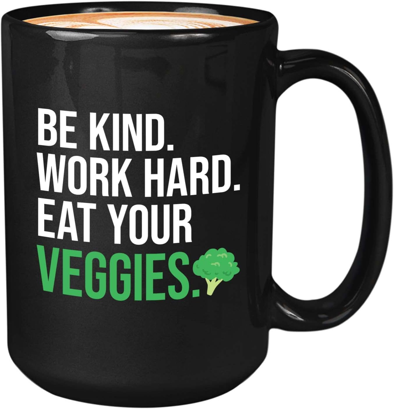 Bubble Hugs Dietitian Coffee Mug 15oz Black - Be Kind Eat Your Veggies B - Nutritionist Foodies Vegan Vegetables Chef Cook Vegeterian Consultant Dietician Diet Plan