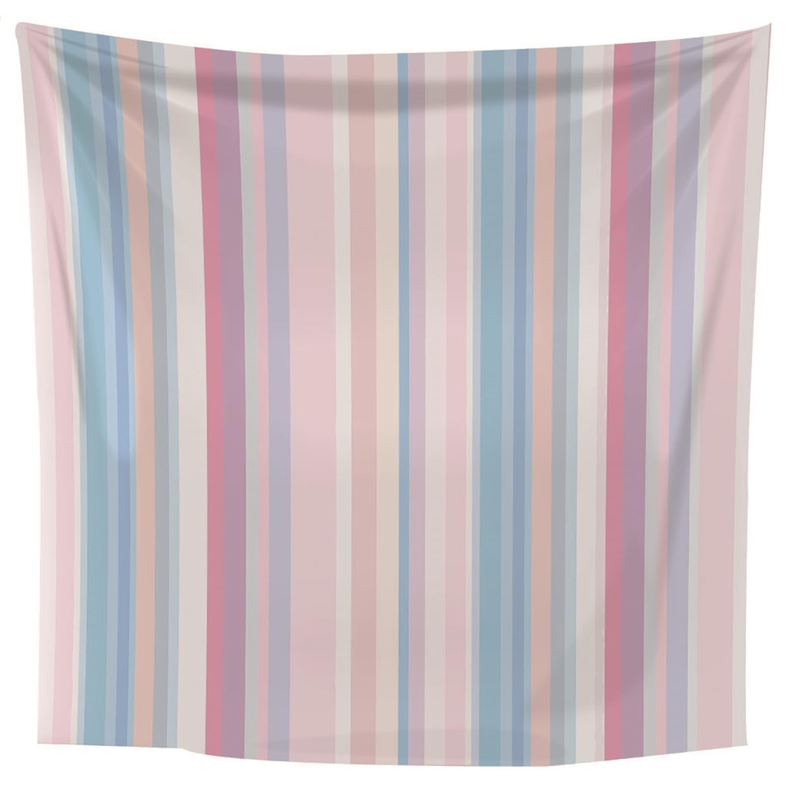 Lieson Arazzo Grande, Arazzi da Parete Moderni 350x256CM Strisce Verticali Semplici Tappeti Parete Camera Letto Per Decorazione Della Casa, Rosa Blu