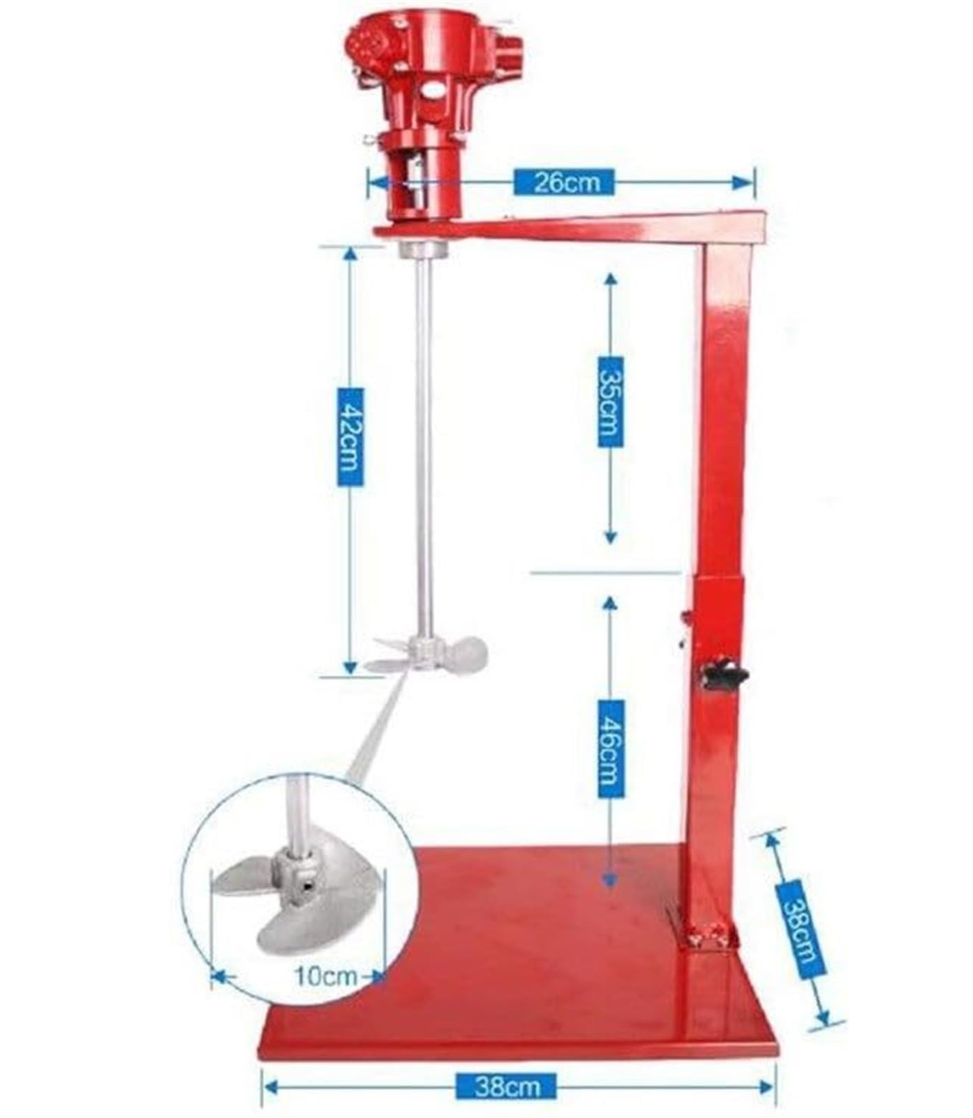 Mezclador de pintura neumático para materiales de revestimiento de pintura, mezclador agitador de aire con plataforma de elevación