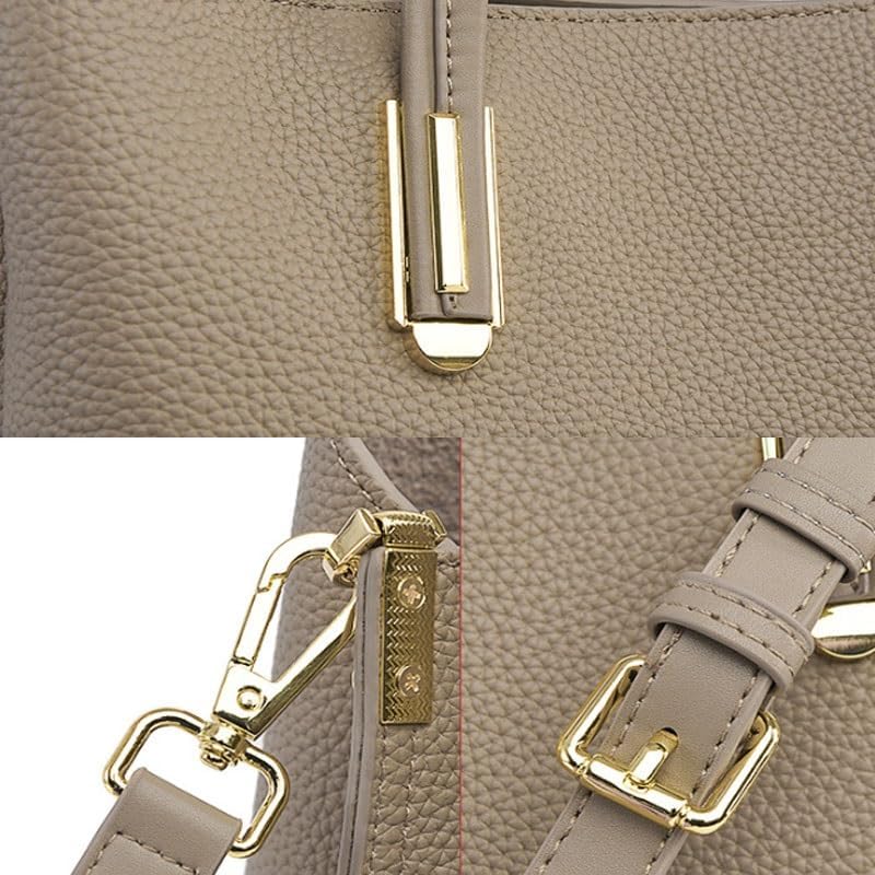 Fashionable yet composed Handbag Large Capacity Bucket Bag For Commuting to Work Mother Daughter That Is Versatile Suitable for Women's Handbags Adult image 4