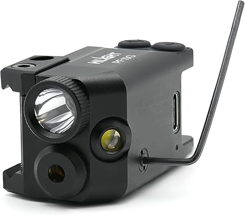 Miniatura 4 de HiLight - Tactical PF10G - Linterna estroboscópica de 500 lúmenes con luz de iluminación de caminoescalera y láser individual (verde) con batería