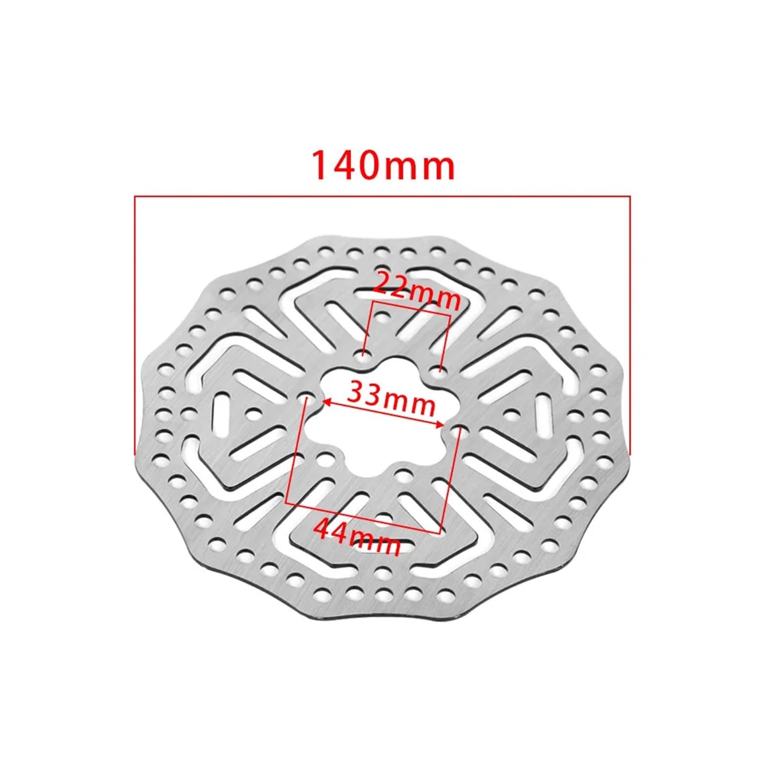 Disque de Frein for Trottinette électrique KU-Goo G2 Pro/KUG-OO M4 Pro, avec 6 vis, 140 mm