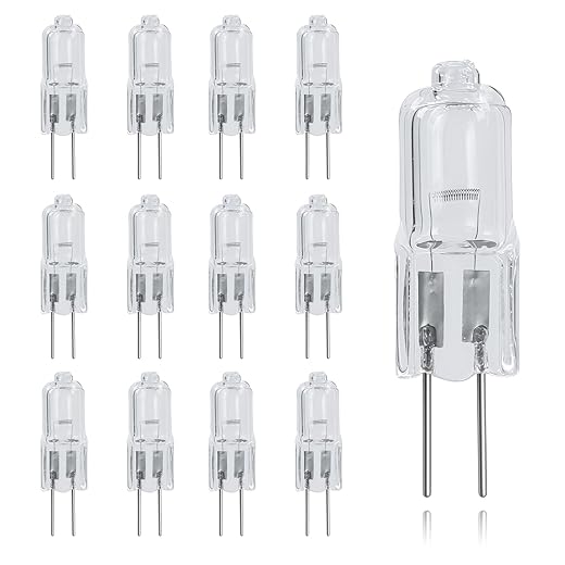 12 PCS DE81-05798A Oven Light Bulb Compatible with Samsung LG Dacor Oven Light, Replaces 100429 106660 1389180 6912W3H001C 6912W3H001F, Fits 20W 12 V G4 2-Pin Halogen Bulb