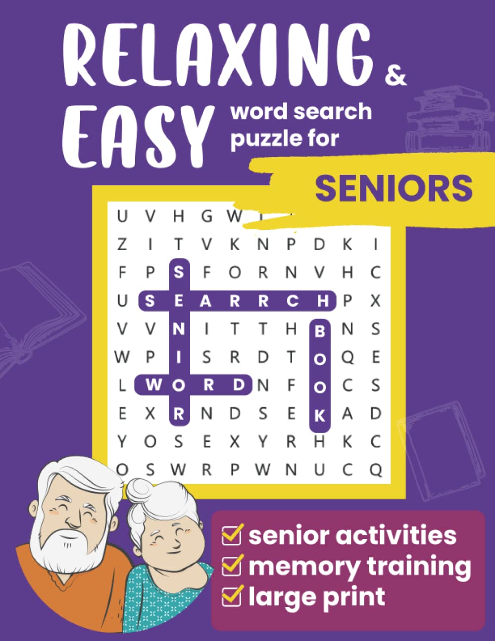 Buy Relaxing and Easy word search puzzle for seniors! Made for Dementia
