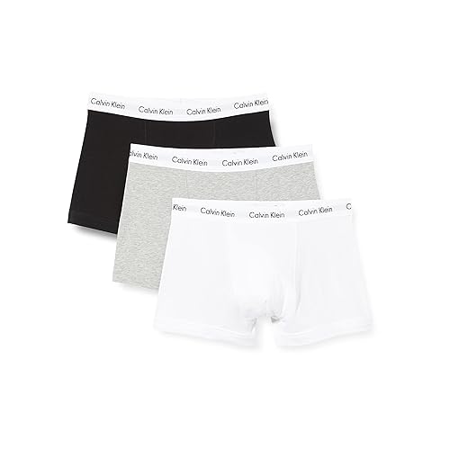 Immagine del prodotto Calvin Klein 3p Trunk, Bóxer Uomo, Black White Grey Heather, M (Pacco da 3)
