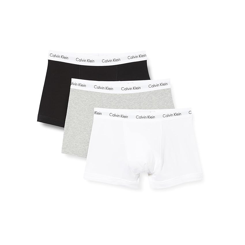 Immagine del prodotto Calvin Klein 3p Trunk, Bóxer Uomo, Black White Grey Heather, M (Pacco da 3)