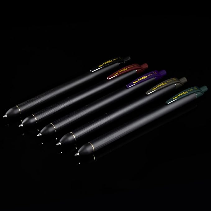 Pentel EnerGel Kuro Bolígrafo Gel 0.7mm Tinta Negra Pack 5 miniatura 2