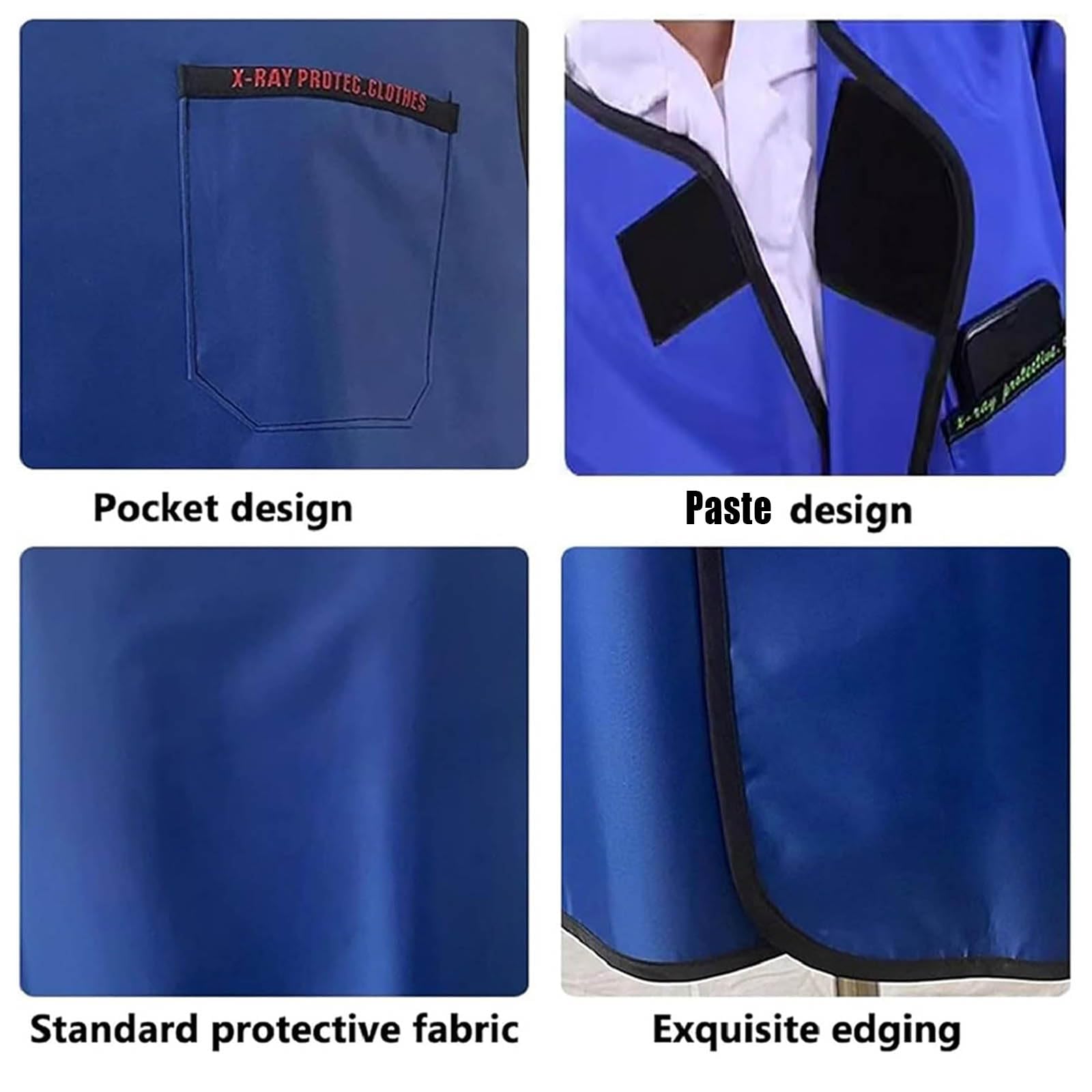 Delantal de plomo resistente a la radiación, protección contra rayos X, chaleco protector de plomo, blindaje contra rayos X, ropa de trabajo resistente a la radiación, para chequeo médico, uso mé