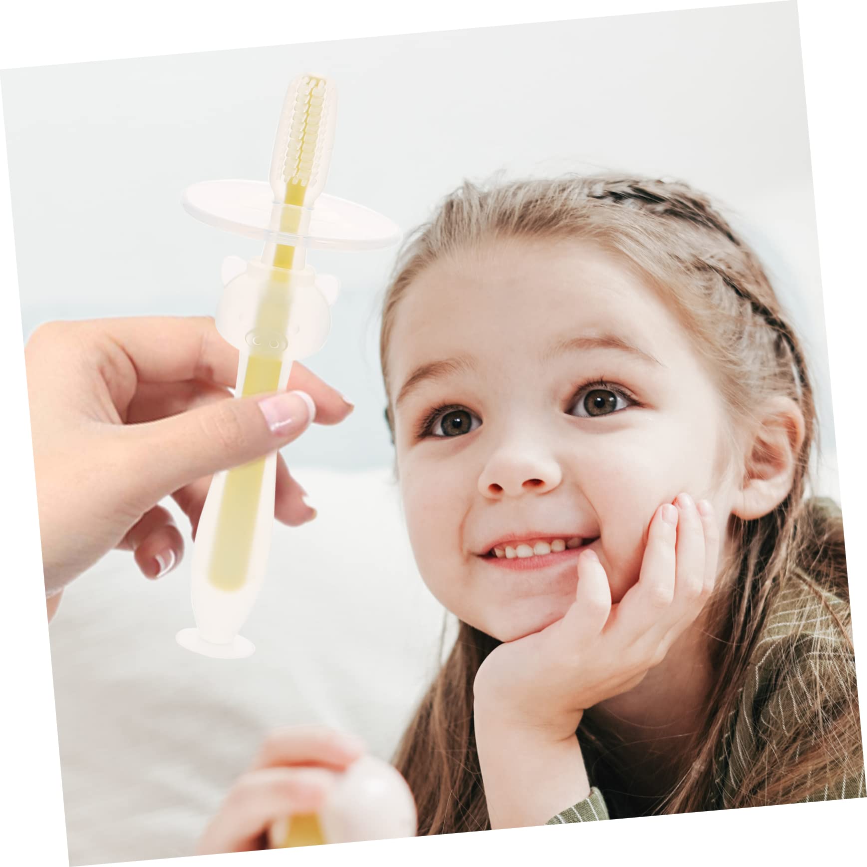 POPETPOP Spazzolino Manuale 16 Pz Spazzolino Da Denti Per Bambini Spazzolino Per Morbidi Spazzolino Da Denti in Silicone Per Bambini Deflettore Bambino Gel Di Silice Pelliccia Soffice