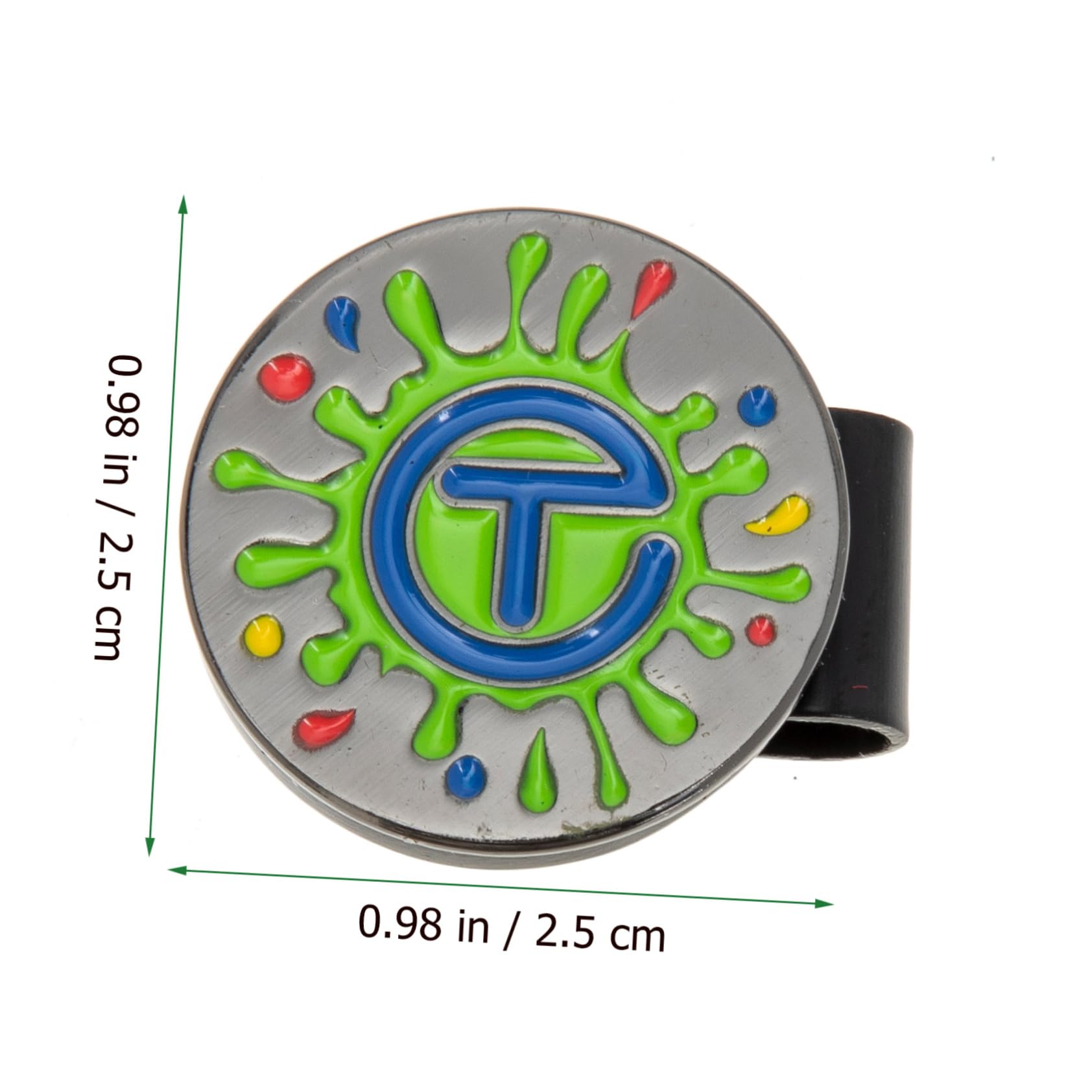 BESPORTBLE Golfhut-Clip Hutklammer Hutmarkierungsclips Golflinienmarkierungswerkzeug Golfliner Golf Marker Golfball Marker Golfmarkergeschenke Praktischer Golfmarker Zinklegierung 5st