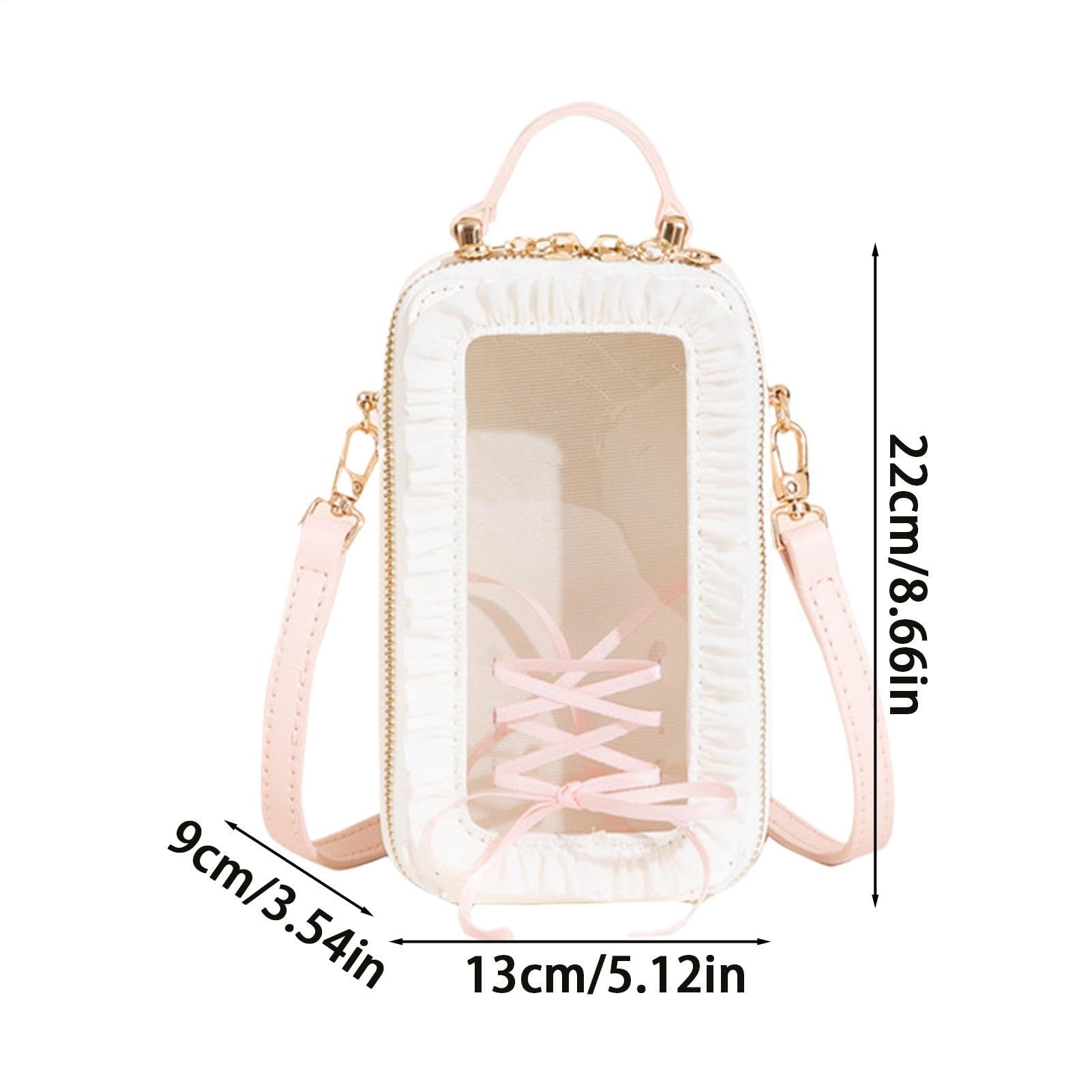 Funda de muñeca de peluche, resistente al polvo con asa y transparente
