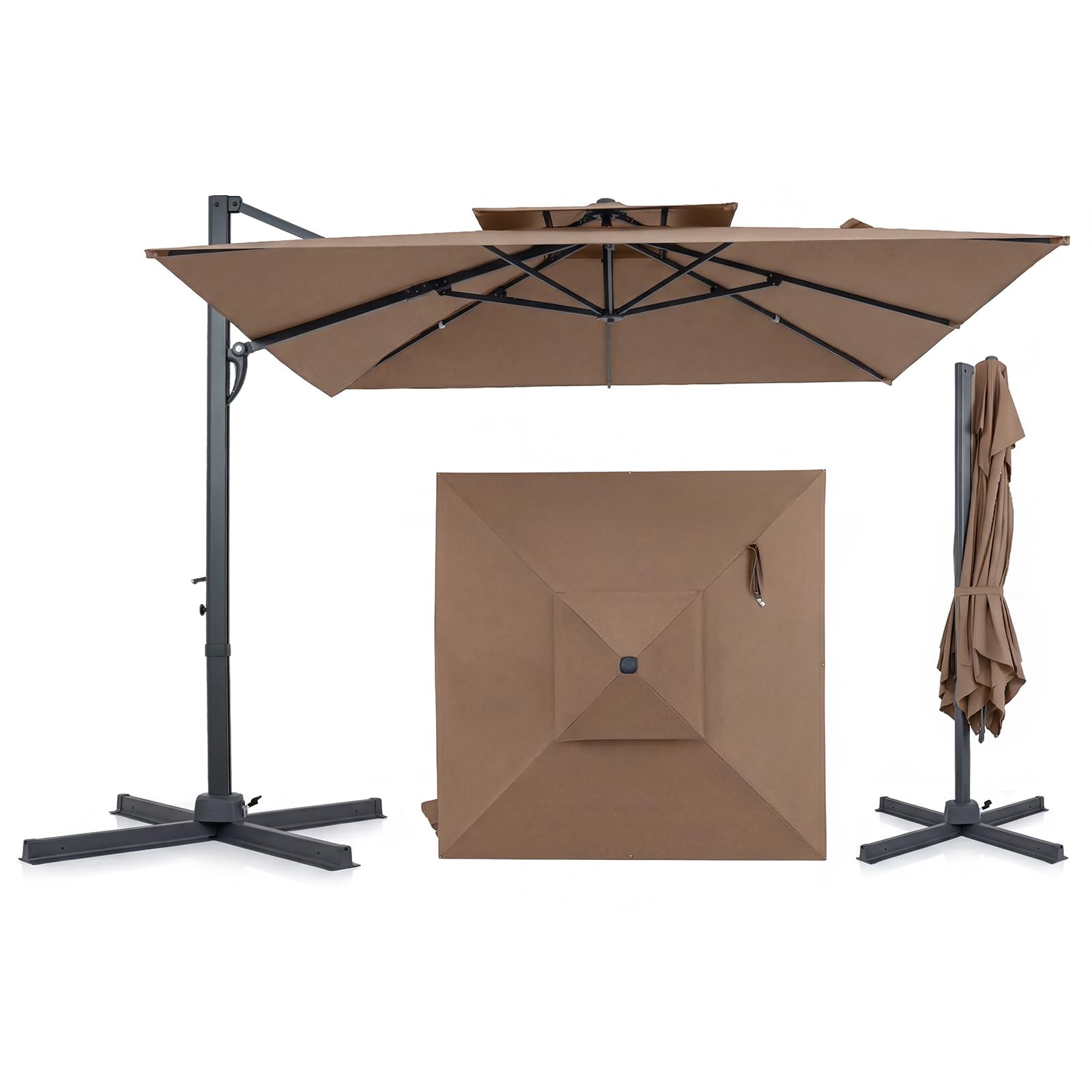 Tangkula 10ft Cantilever Umbrella
