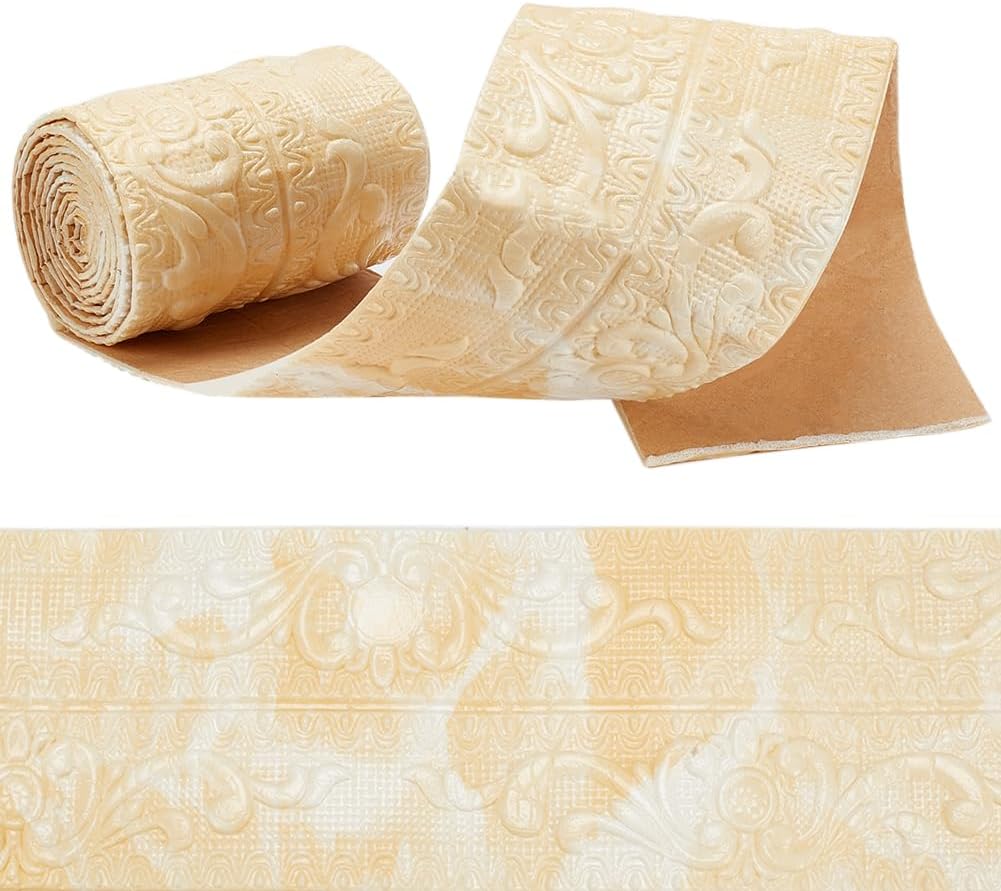 CRASPIRE 90.5x4.7in Crown Molding Peel and Stick Self Adhesive White