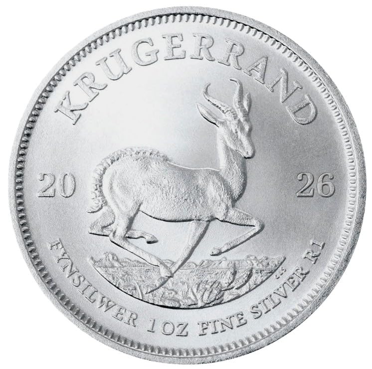 Silbermünze 1 oz Krügerrand 2026 .999 Silber Bullion Anlagemünze Silber Münze Südafrika
