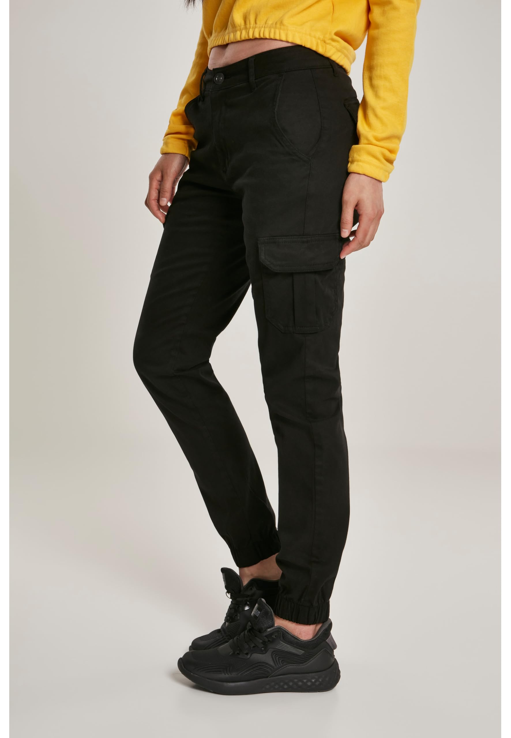 Urban Classics Damen Ladies High Waist Cargo Pants