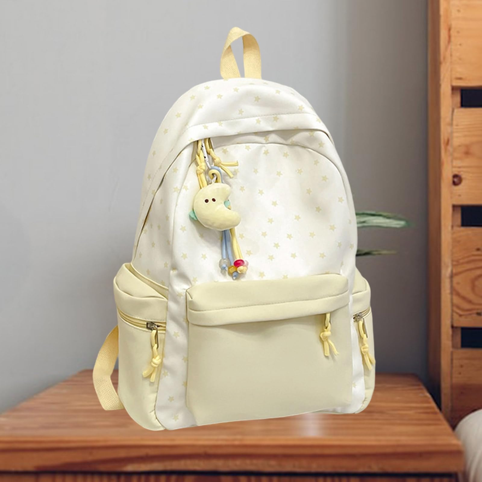Zaino capacità Borsa per laptop Zaini casual Borsa da scuola per studenti Stampa stella Borsa da viaggio per studenti per adolescenti