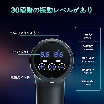 ❤マッサージガン❤6ヘッド切り替えリラックス低騒音 軽量 全身