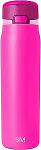 Simple Modern Mesa Loop Water Bottle with Straw | 30oz Cup Holder Friendly Insulated Stainless Steel Bottles for Travel, Sports and School | Raspberry Vibes