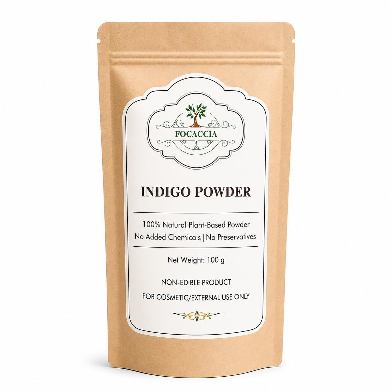 FOCACCIA Indigo Powder for Hair – 100g Natural Herbal Hair Color Powder | Chemical Free | External Use-picture-58