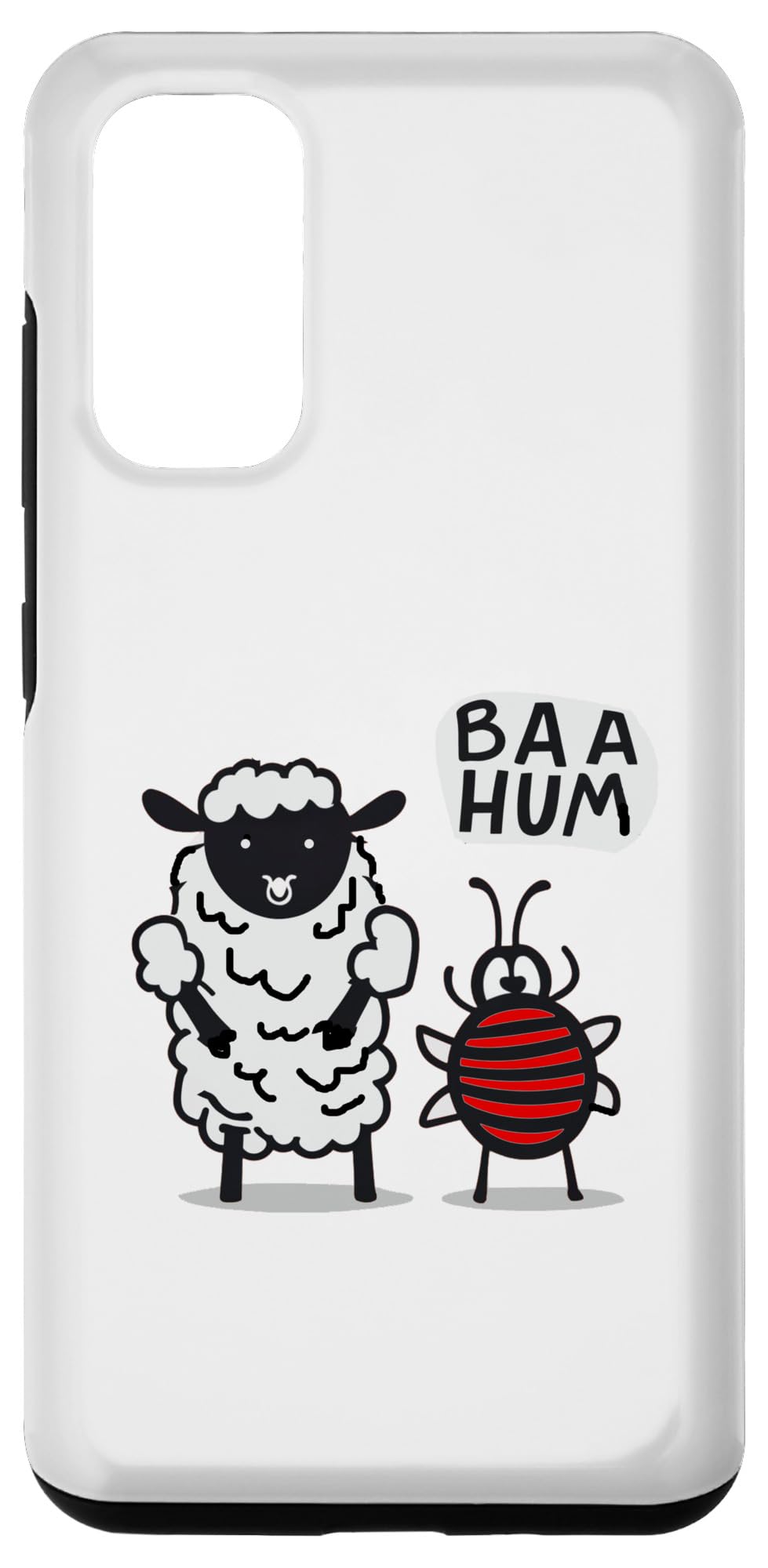 SmileteesXMASGalaxy S20 SmileteesXMAS Funny Bah Humbug Christmas Pun Sheep and Bug Case