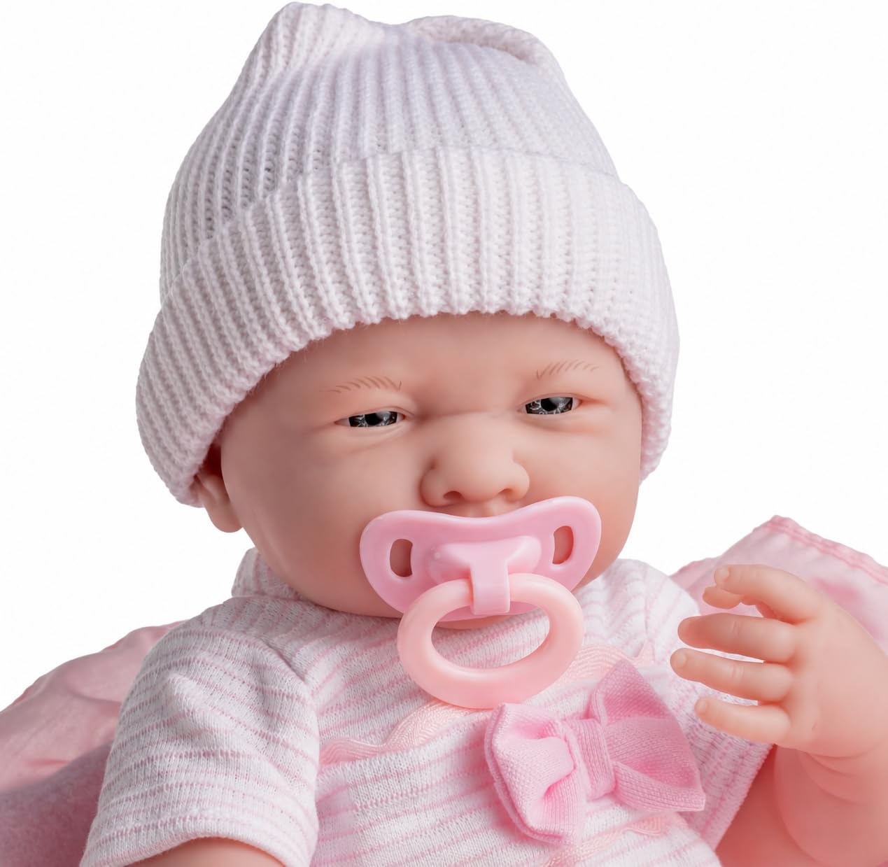 JC Toys 18780 La Newborn Soft Body Boutique Baby Doll, 39,8 cm, Rose
