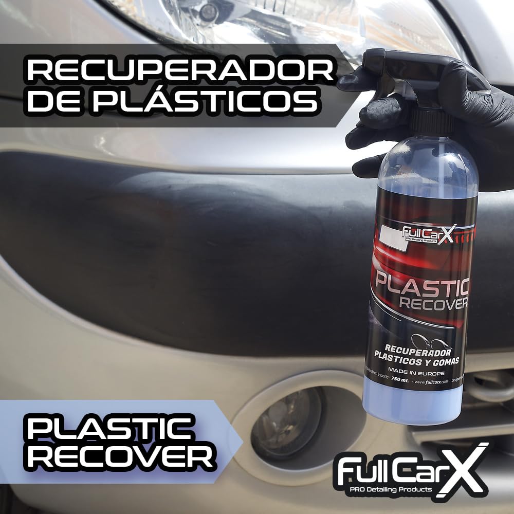 FULLCARX Plastic Recover 5 litrów Plastic Car Recover, Nawilżacz Odnawianie, Natychmiastowe Działanie, Satynowe wykończenie, Plastikowy Odnawiacz Politury, Profesjonalny Produkt Czyszczący Detailing