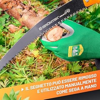 GRÜNTEK Seghetto per Potatura con Pertica Telescopica 100-240 cm. Sega da Giardino Compatibile con svettatoio B096Y5T5VT