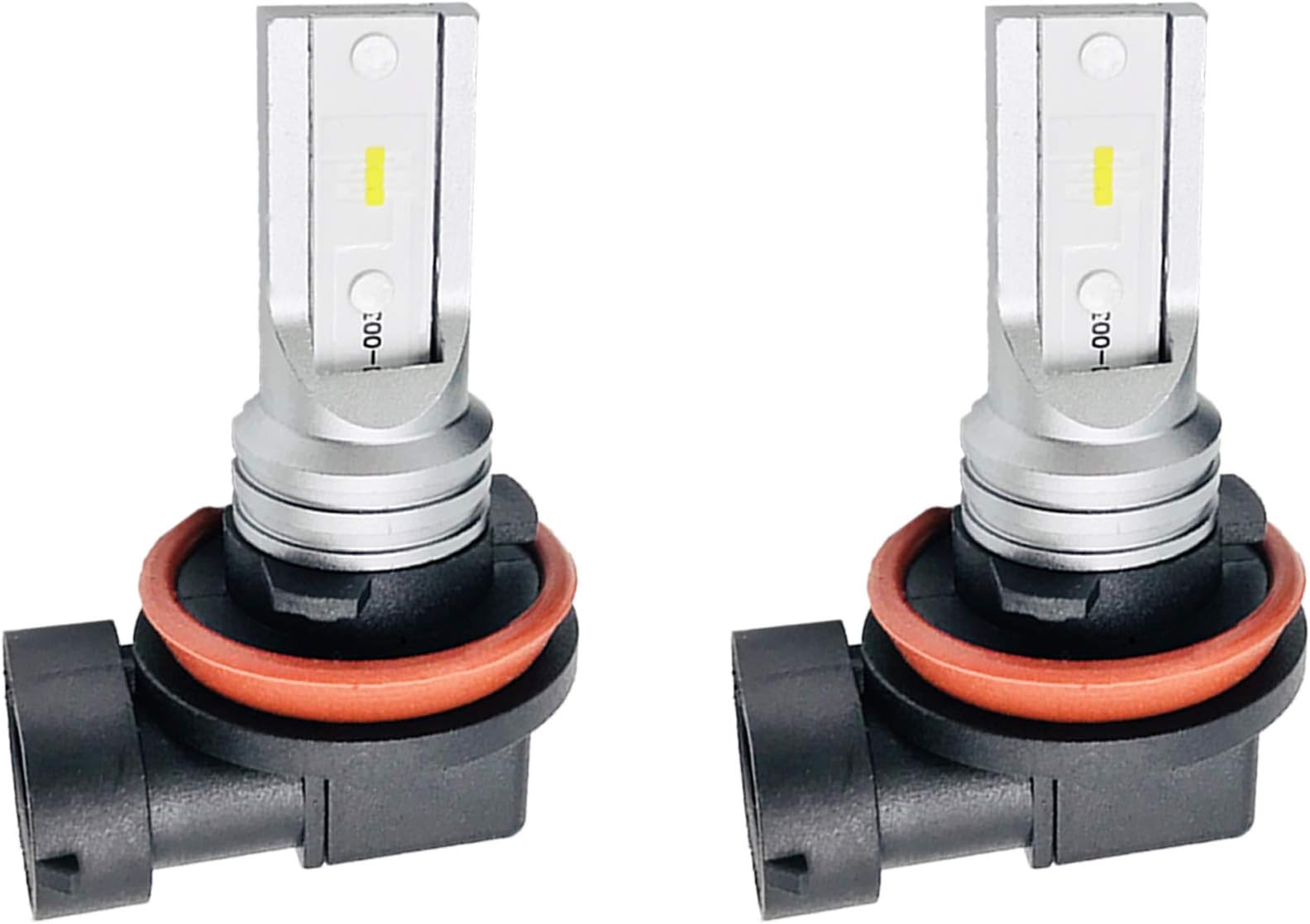 H11 H8 LED Fog Lights,H16 LED Fog Lamp Bulbs for DRL or Fog Lights,6 High Power CSP-Y11 6000K Cool White (Pack of 2) …