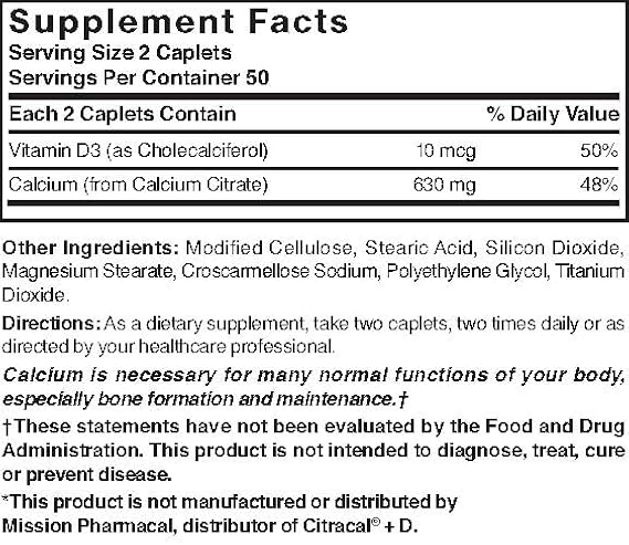 Nature's Blend Calcium Citrate with D3 100 Cplts