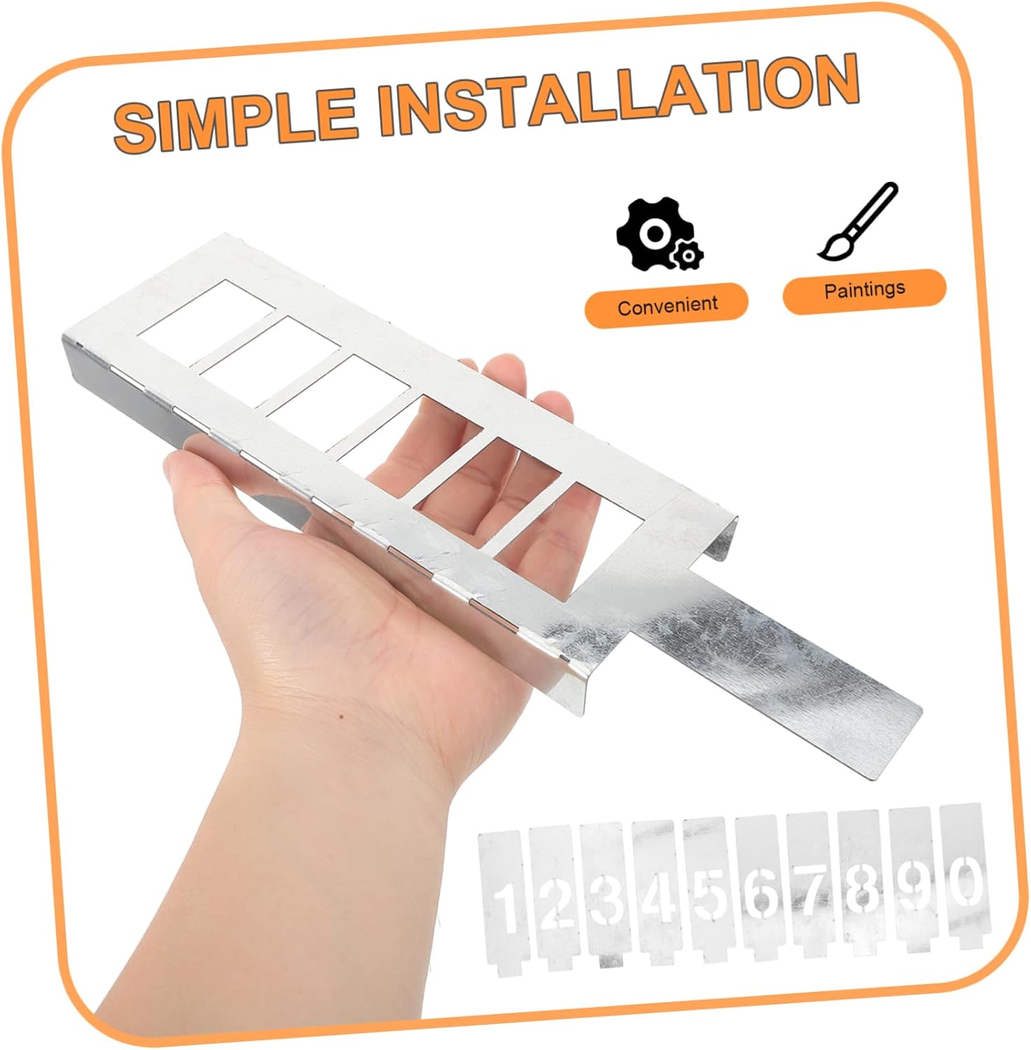 Reusable Number Stencils for Spray Paint of Iron Stencils for Wall Painting