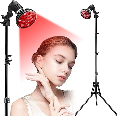 Lámpara de terapia de luz roja para uso corporal y facial, luz roja de 660 nm y combinación de luz infrarroja cercana de 850 nm, dispositivo de