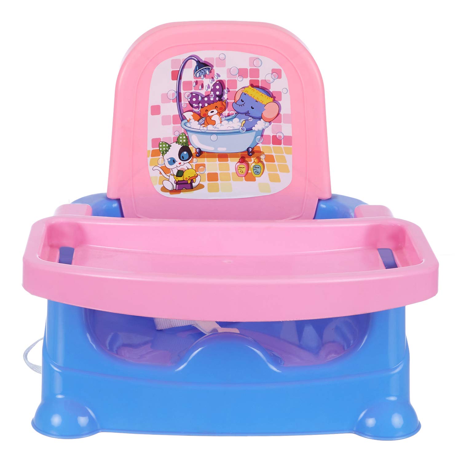 NHR Foldable 4 in 1 Baby Feeding Chair, Baby High Chair, Car Seat with 3 Level Table Adjustment (Blue) - Image 2 thumbnail