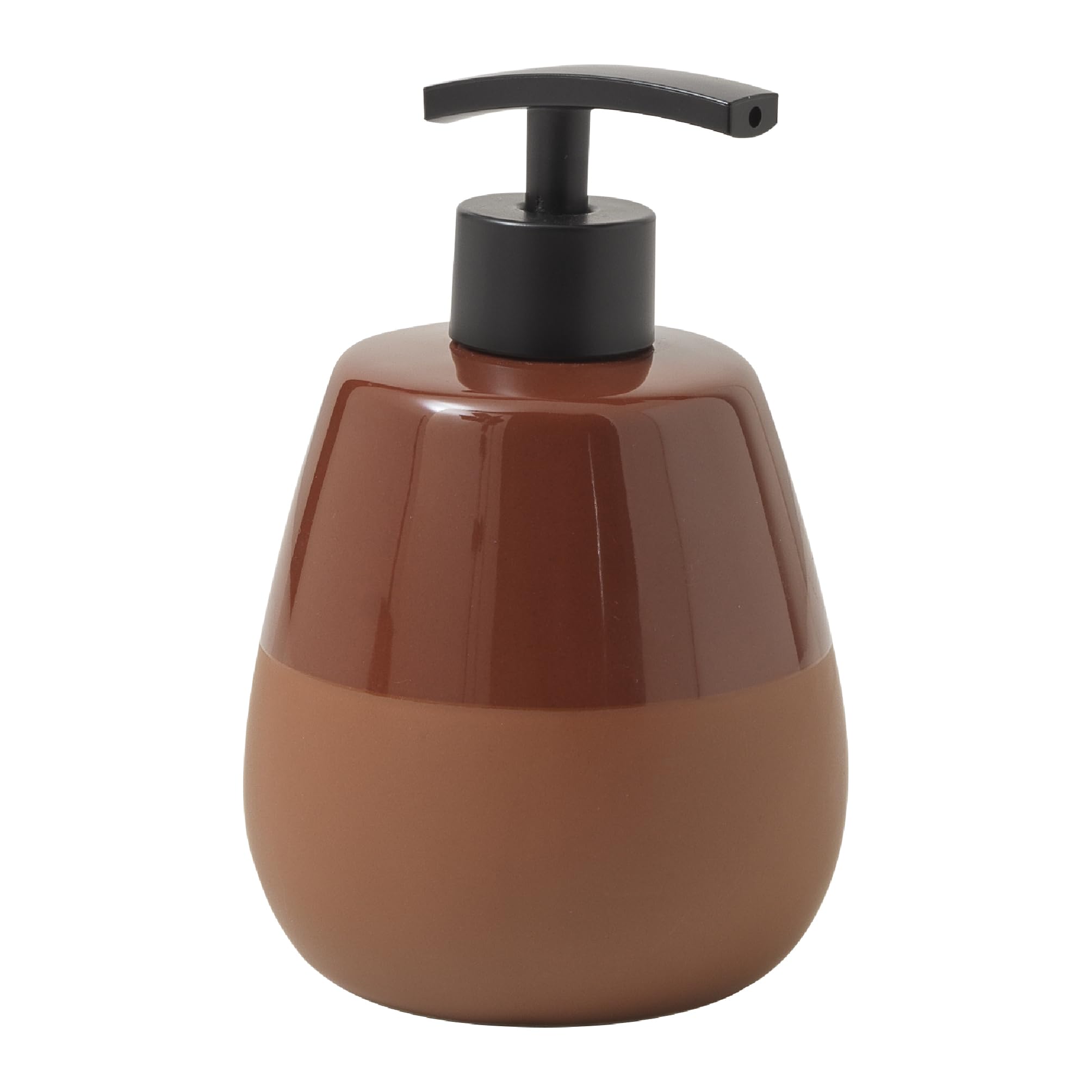 Gedy Terracotta Wilma Soap Dispenser, Porcelain, 10 X 10 X 15.5, Capacity 450 Ml