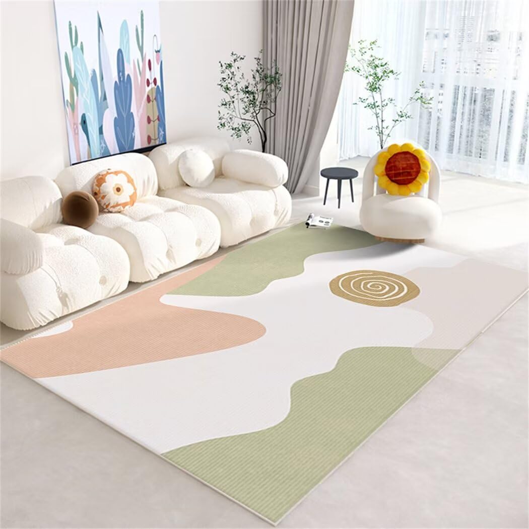 Tapis vert 80x160cm pour couloir et chambre d'ado garçon ou enfant